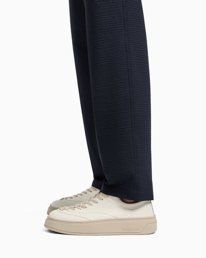 Nylon seersucker chinos