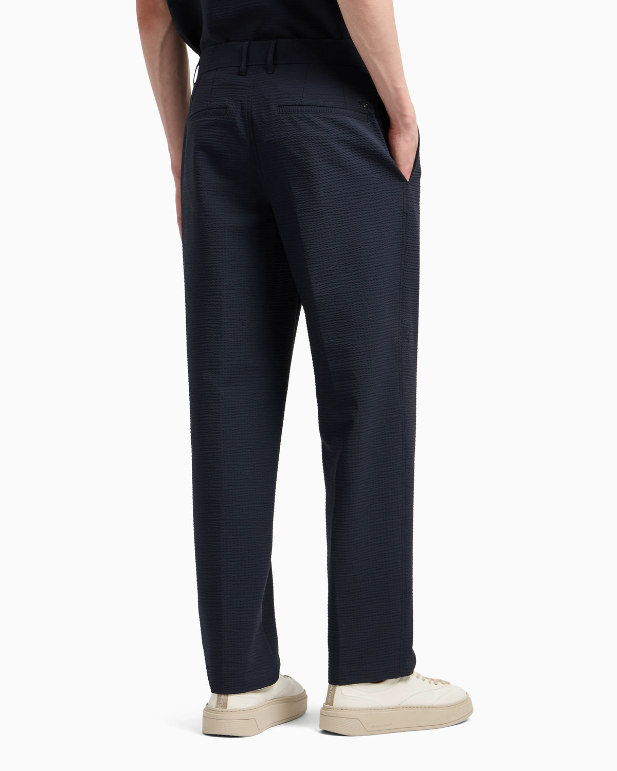 Nylon seersucker chinos