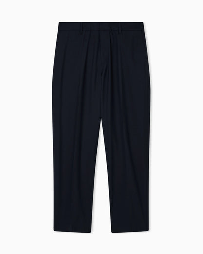 Striped, light wool trousers
