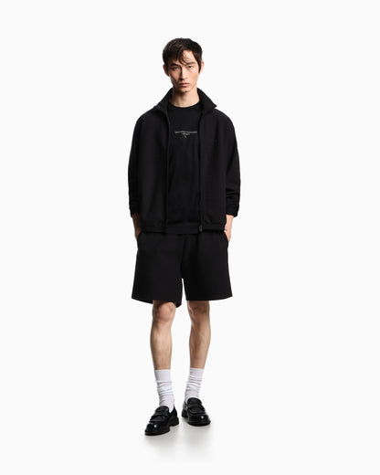 ASV full-zip sweatshirt in Lyocell-blend jacquard jersey