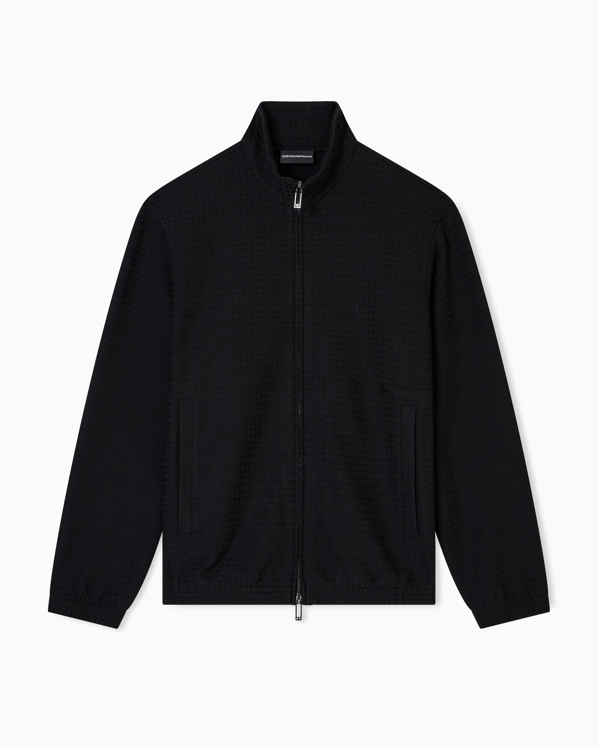 ASV full-zip sweatshirt in Lyocell-blend jacquard jersey