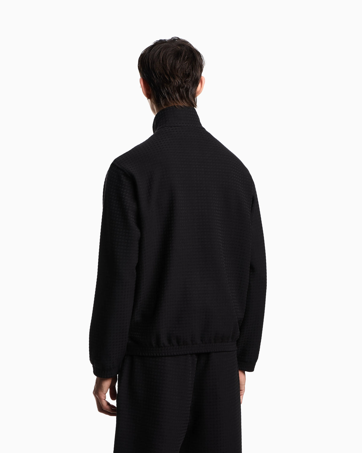 ASV full-zip sweatshirt in Lyocell-blend jacquard jersey