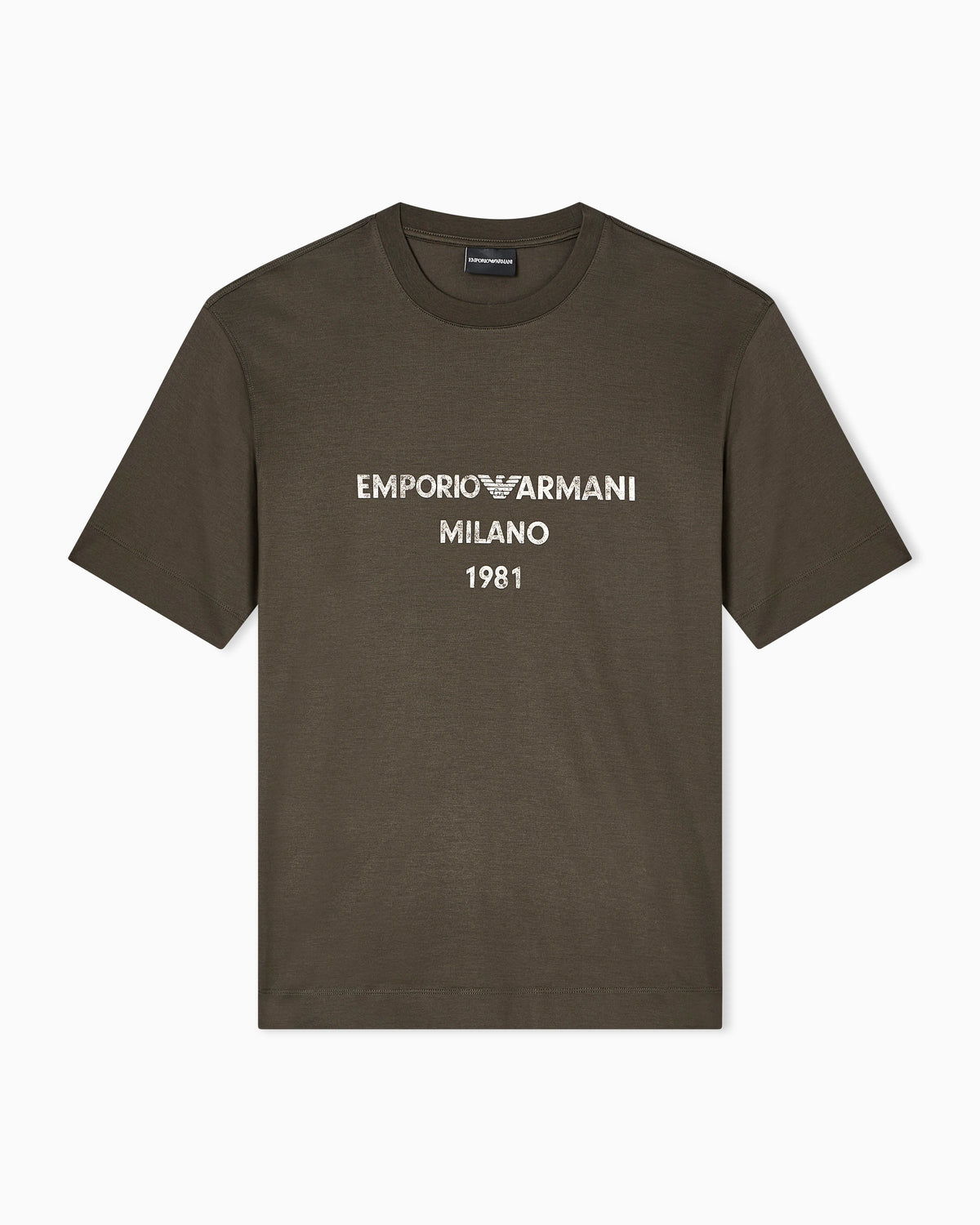 ASV Lyocell T-shirt with vintage-effect logo print