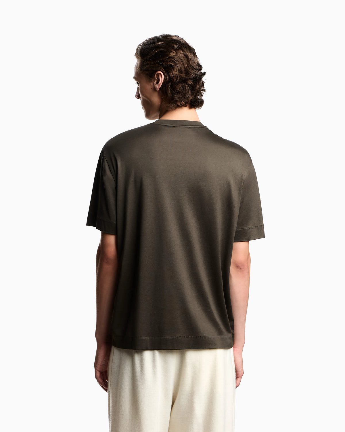 ASV Lyocell T-shirt with vintage-effect logo print