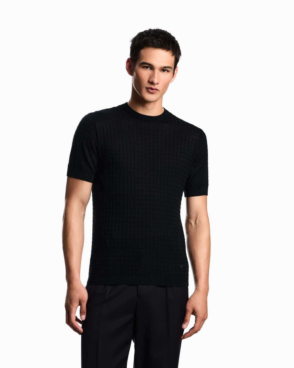 ASV Lyocell-blend jumper in a plain and purl knit