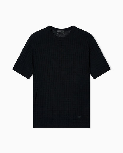 ASV Lyocell-blend jumper in a plain and purl knit