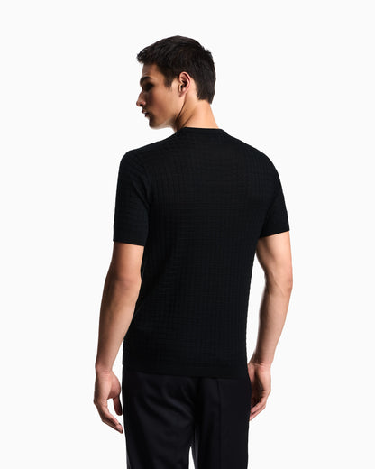 ASV Lyocell-blend jumper in a plain and purl knit