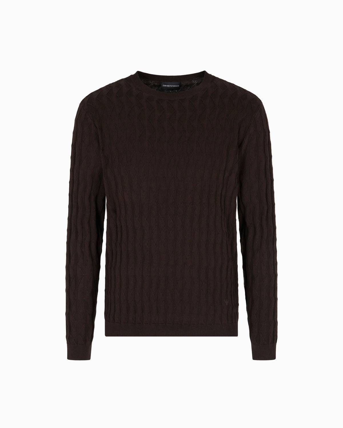 ASV Lyocell-blend jumper in an embossed, patterned stitch
