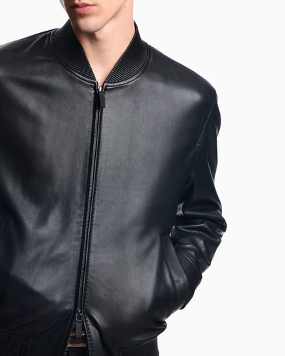 Blouson in aniline nappa lambskin