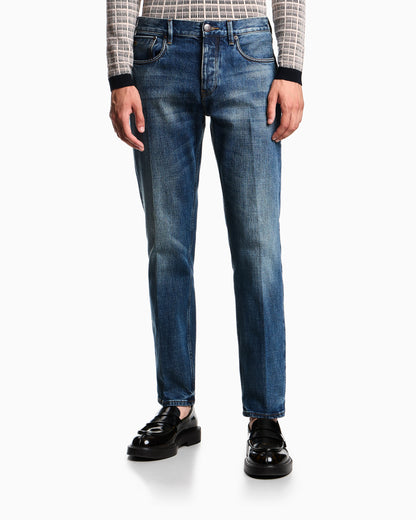 J41 straight-fit vintage jeans DENIM LAB by Emporio Armani