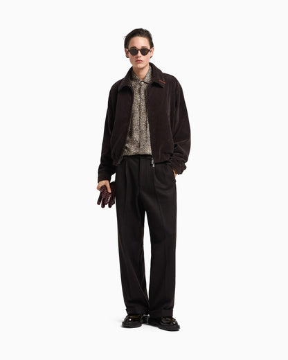 Boiled-wool jersey trousers