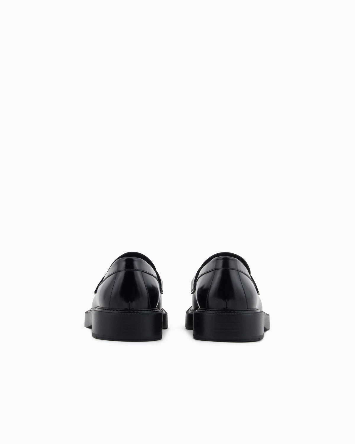 Brushed leather loafers