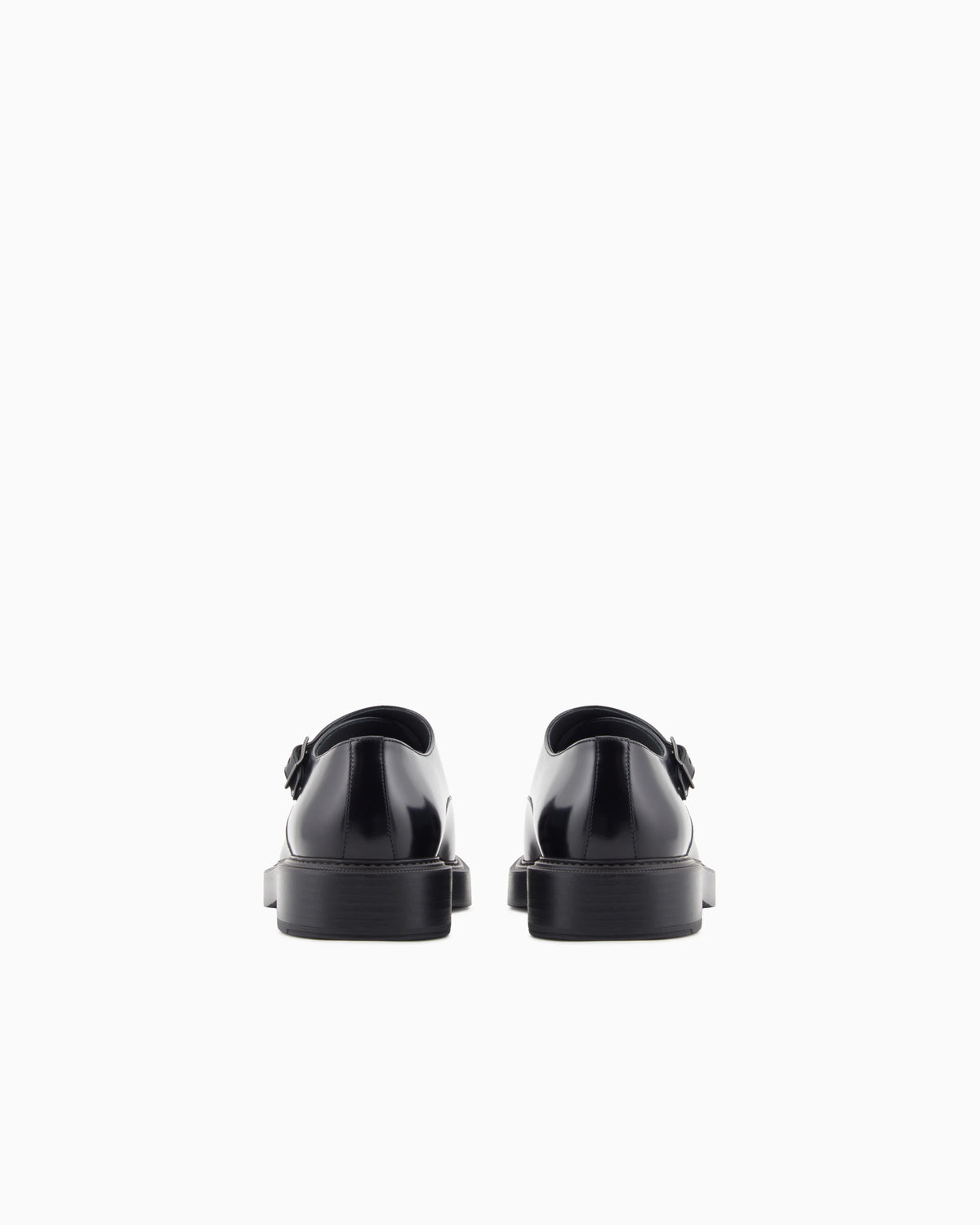 Brushed leather monkstraps