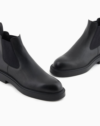 Dappled leather Beatle boots