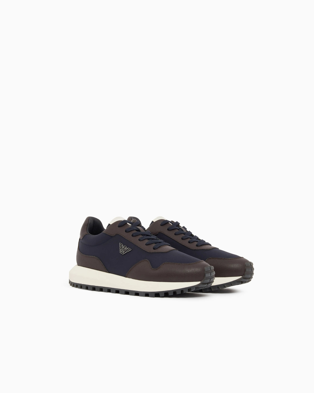 recycled nylon sneakers with regenerated Saffiano details