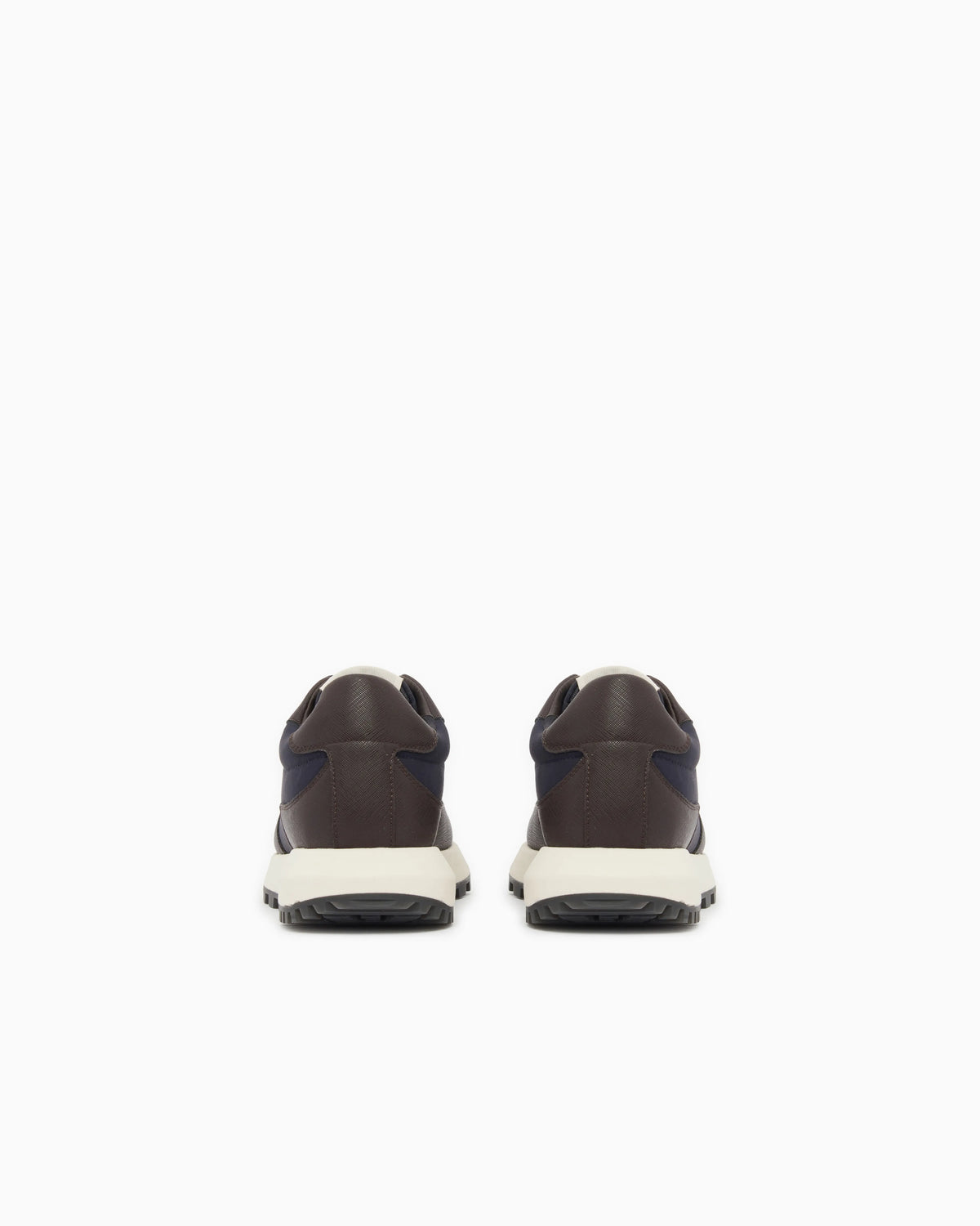 recycled nylon sneakers with regenerated Saffiano details