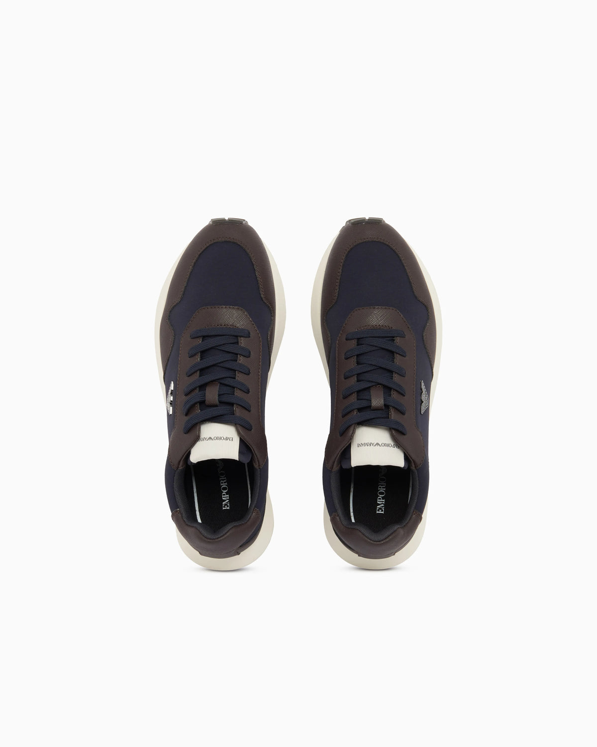 recycled nylon sneakers with regenerated Saffiano details