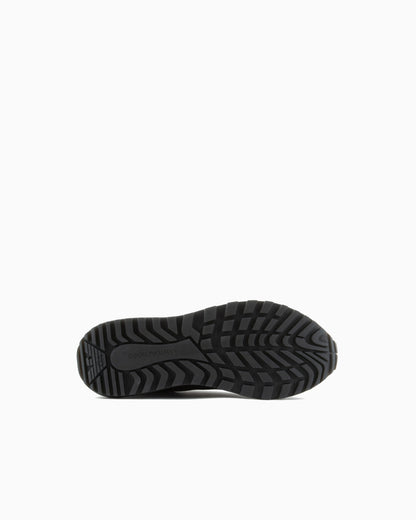recycled nylon sneakers with regenerated Saffiano details