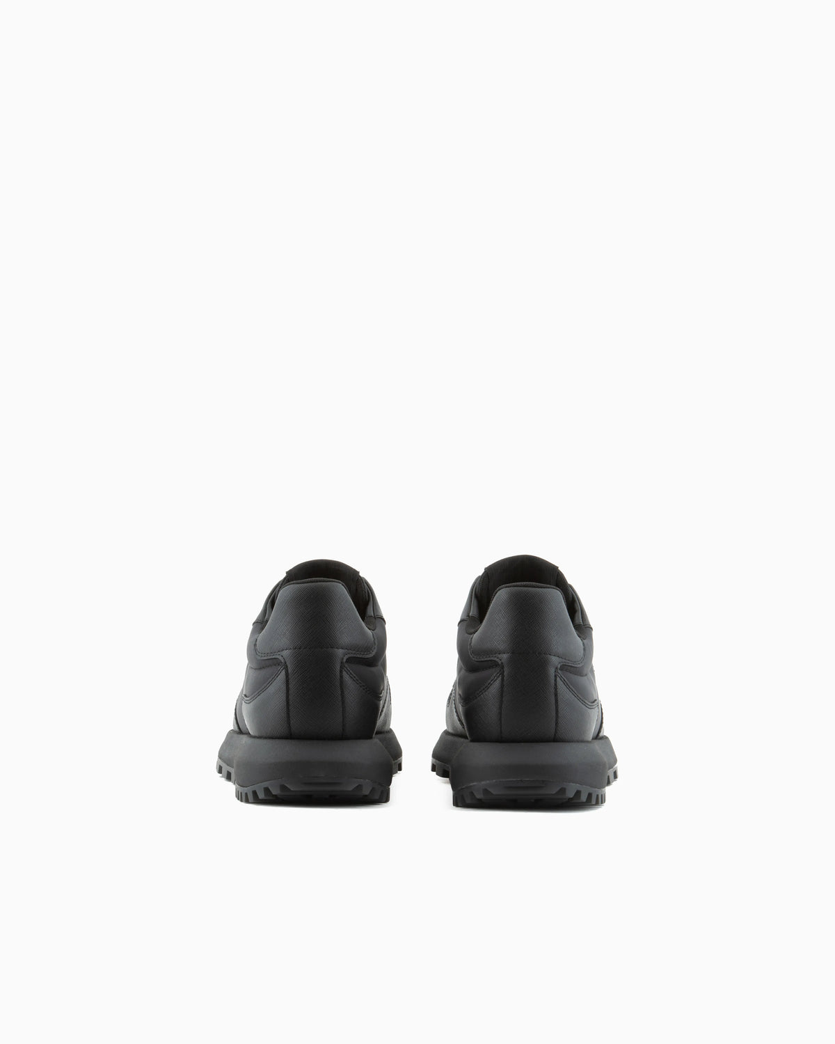 recycled nylon sneakers with regenerated Saffiano details