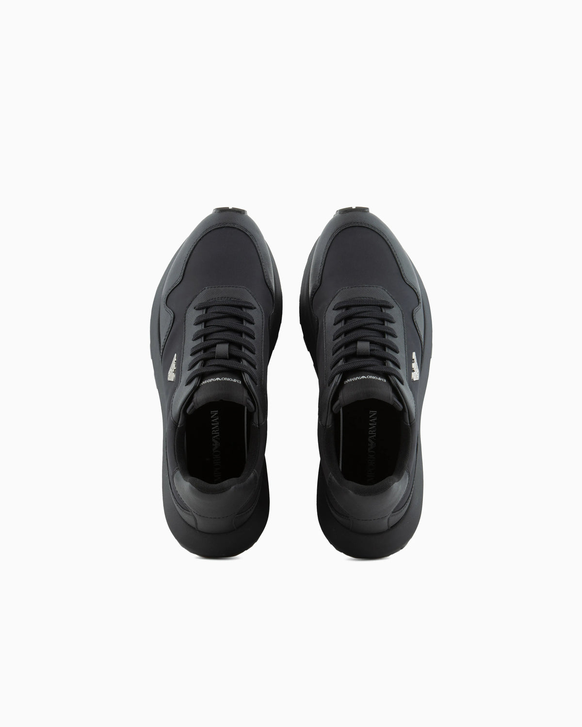 recycled nylon sneakers with regenerated Saffiano details