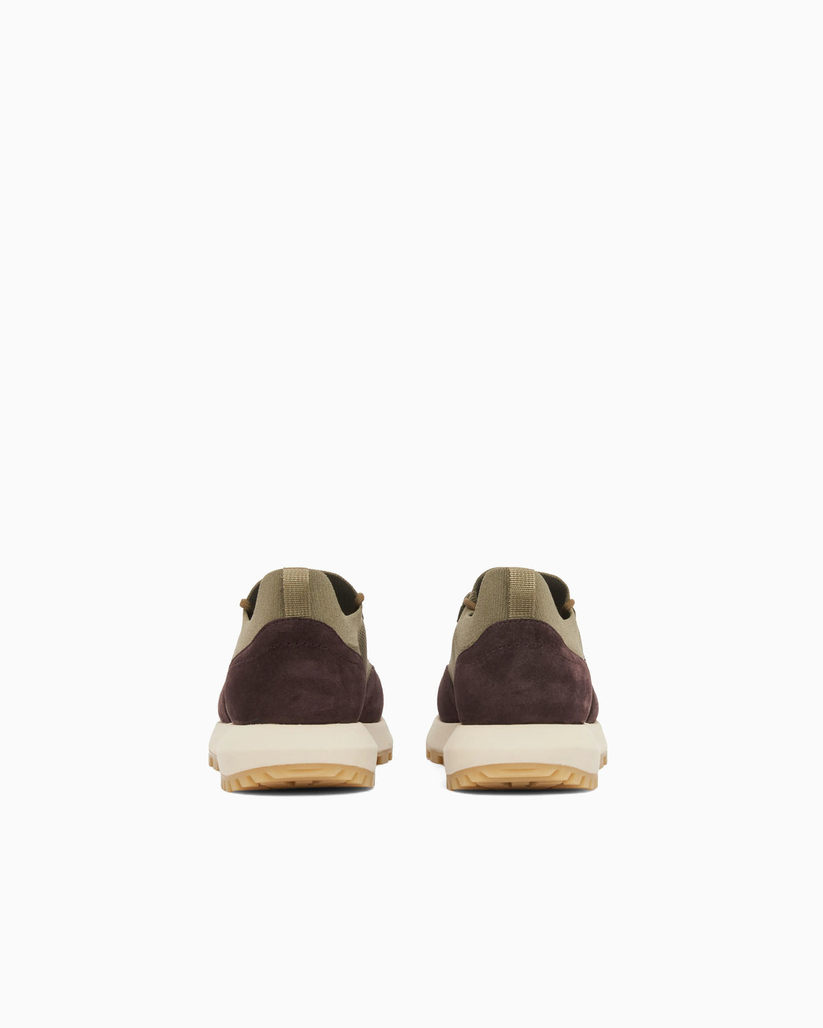 Low-top sneakers in suede and mesh with a rubber sole