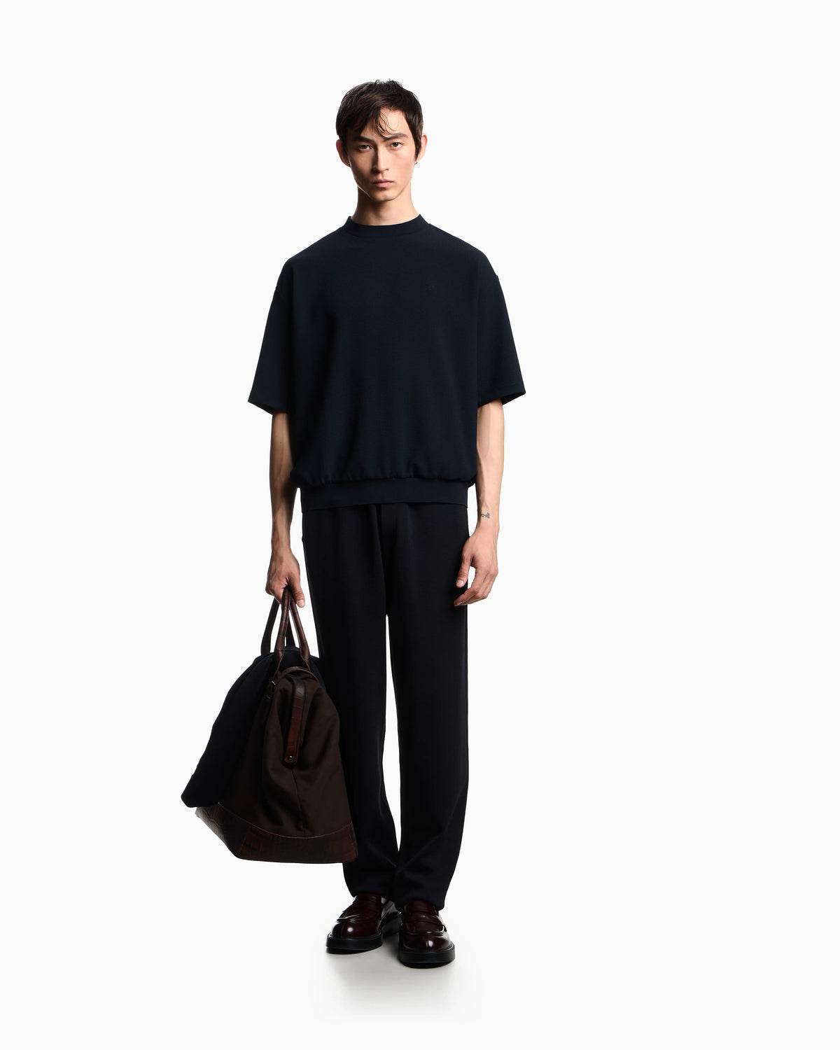 Icon knitted elasticated-waist trousers