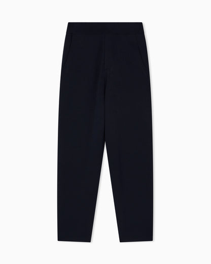Icon knitted elasticated-waist trousers