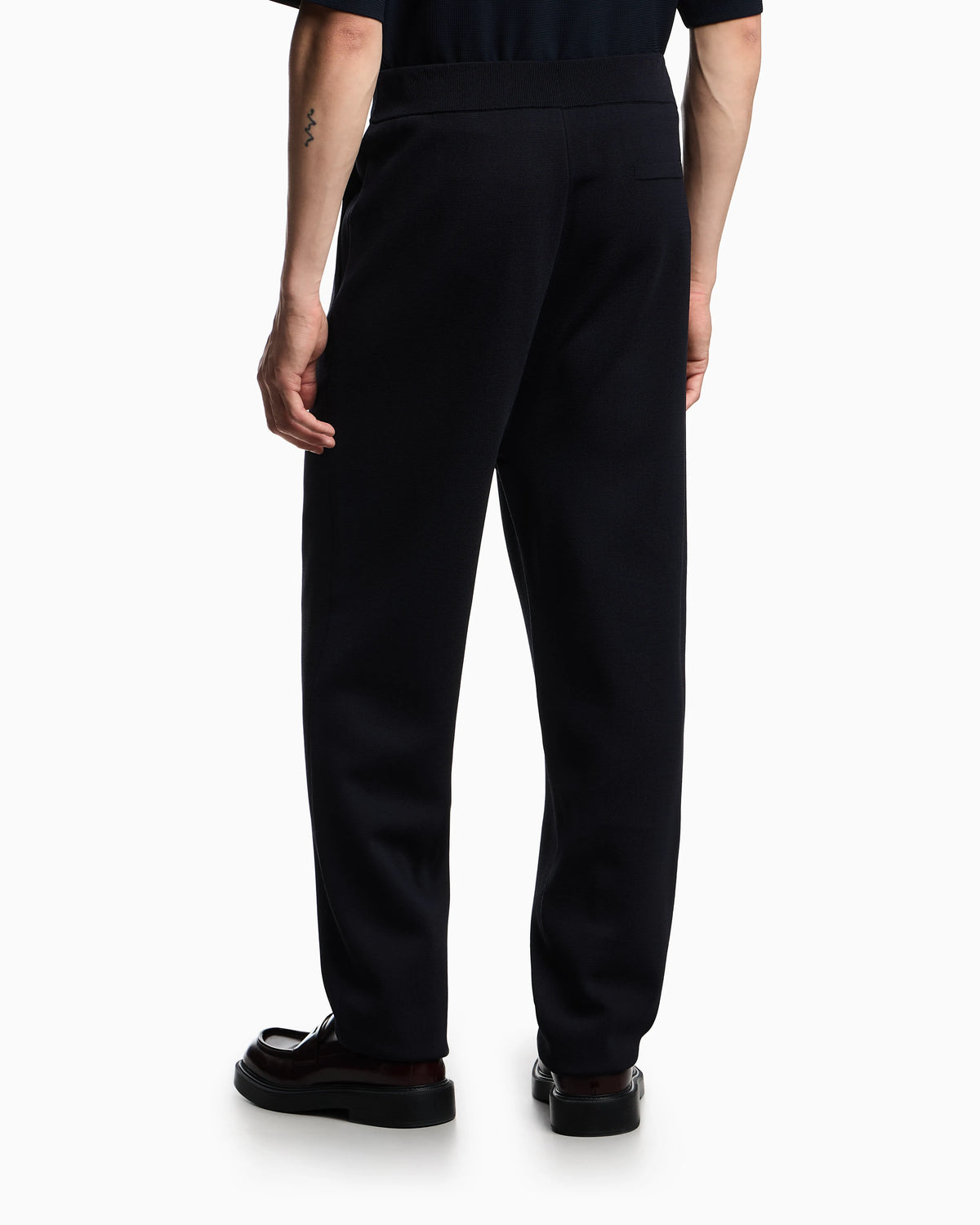 Icon knitted elasticated-waist trousers