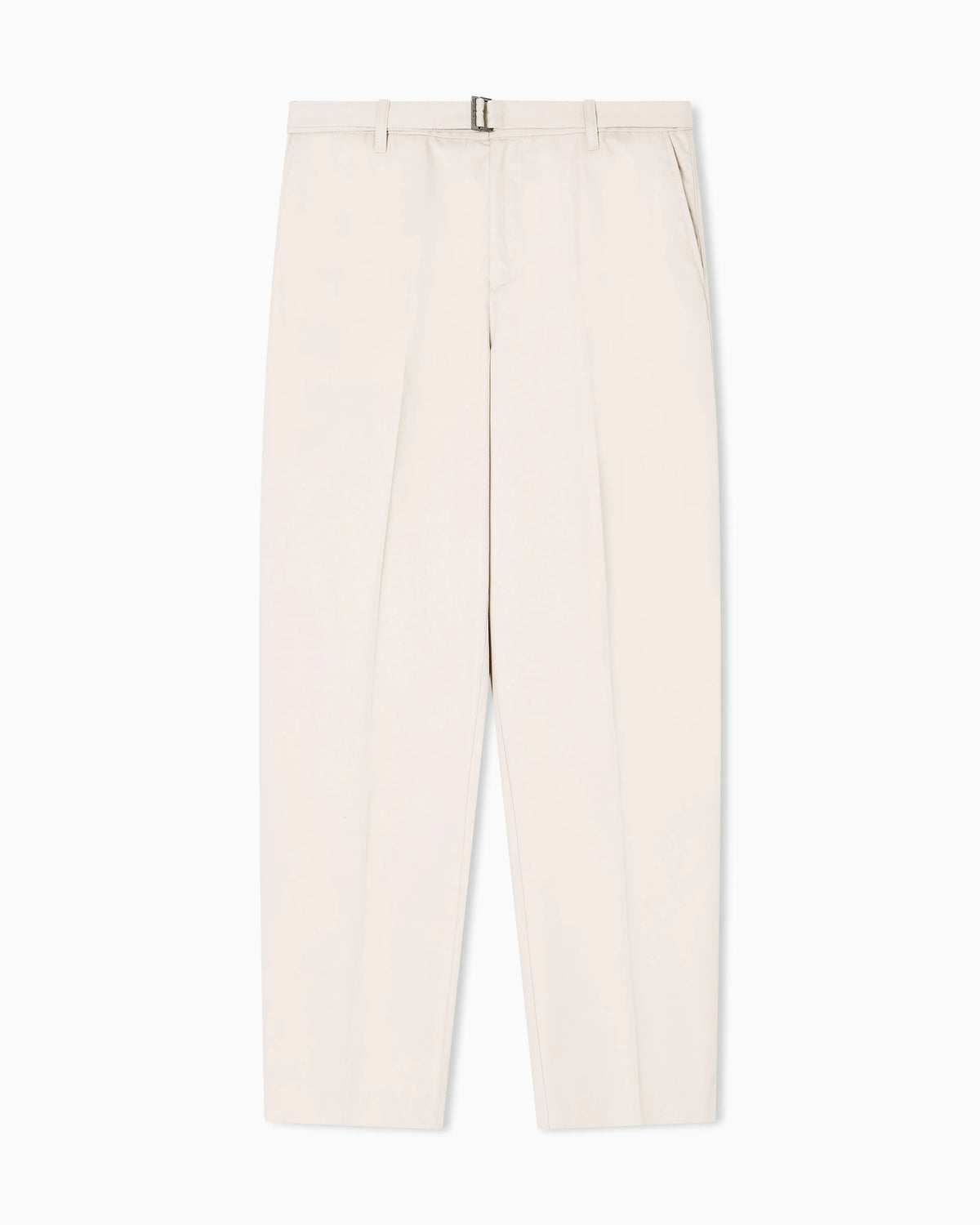 Cotton trousers with matching belt