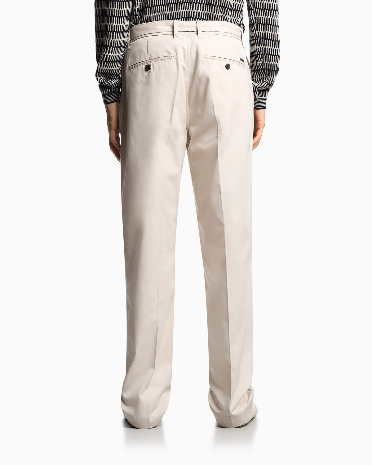 Cotton trousers with matching belt