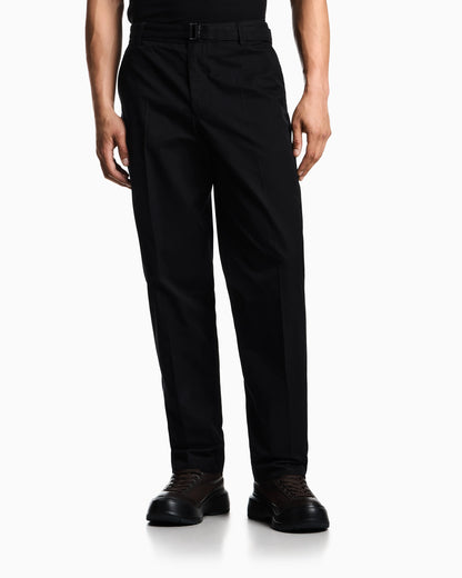 Cotton trousers with matching belt