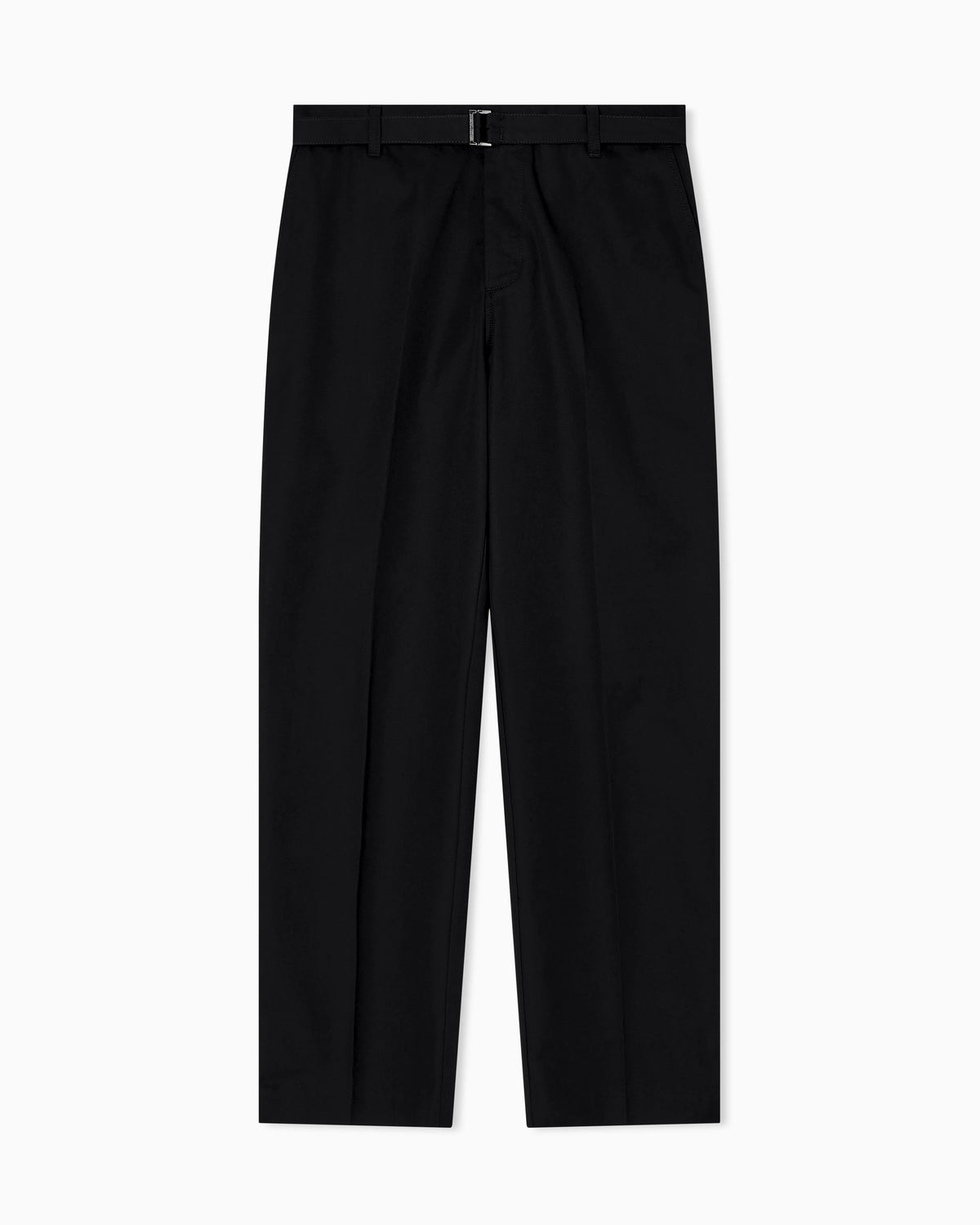 Cotton trousers with matching belt