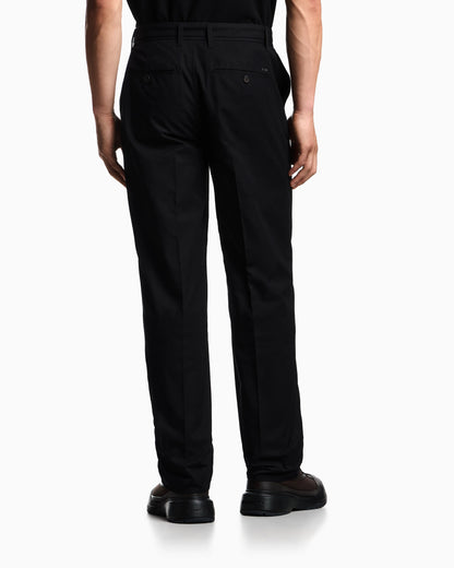 Cotton trousers with matching belt