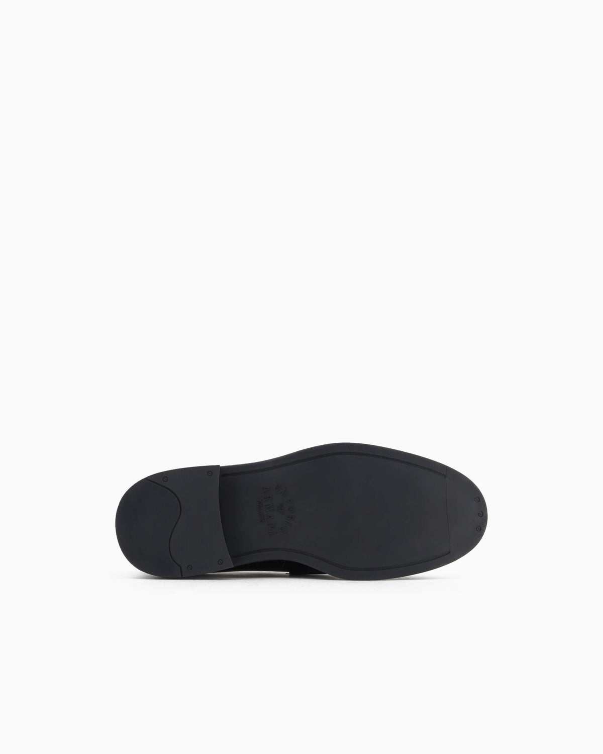 Slip-on loafer in pebbled leather with smooth inserts