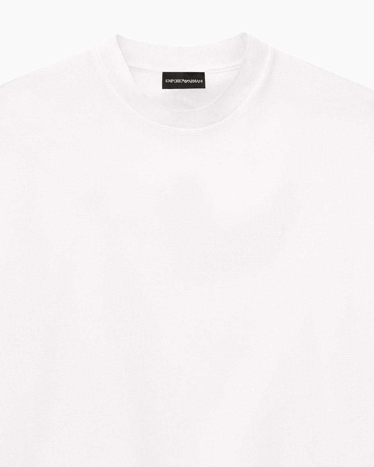 Icon 3D piqué-effect crêpe jersey T-shirt