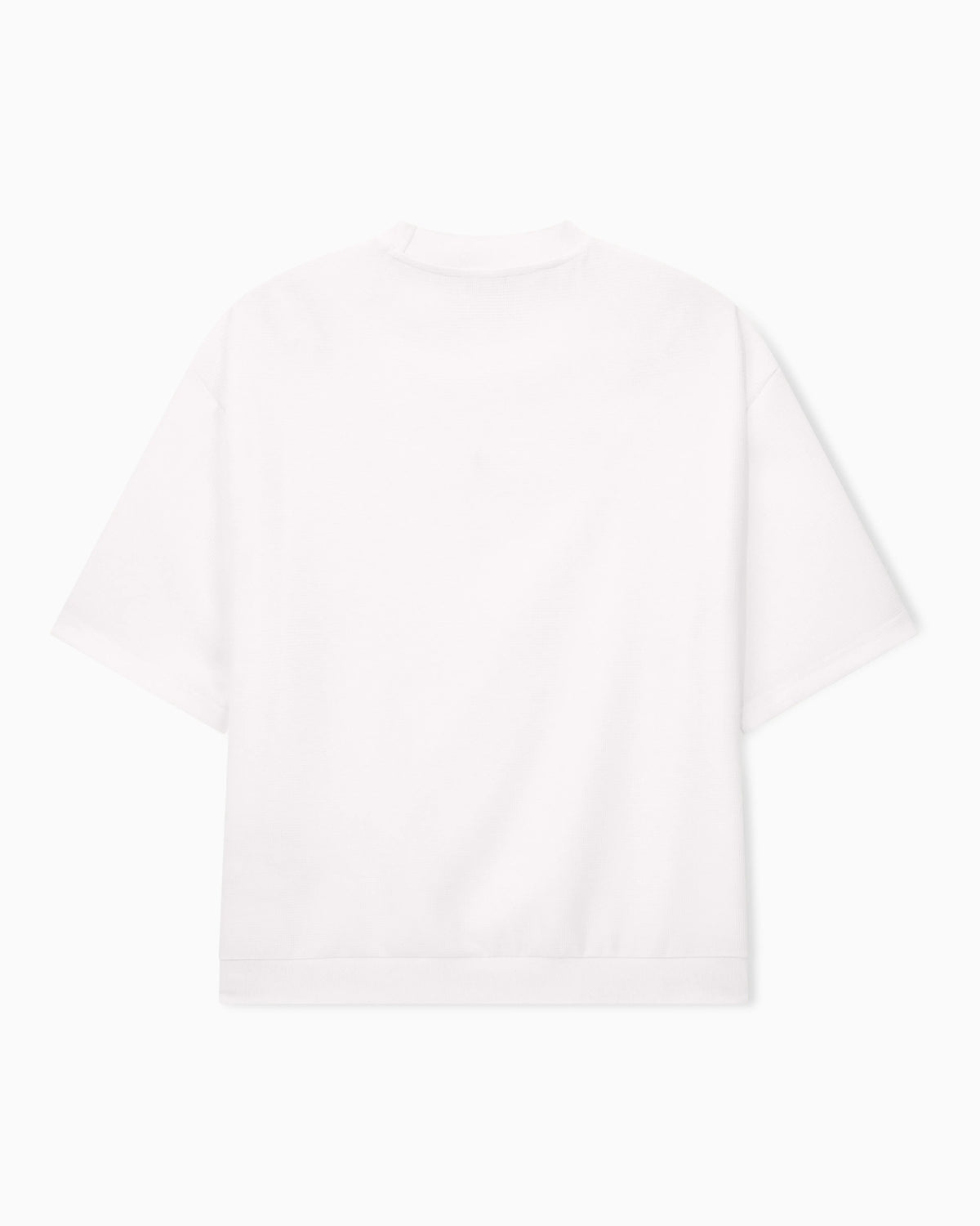 Icon 3D piqué-effect crêpe jersey T-shirt