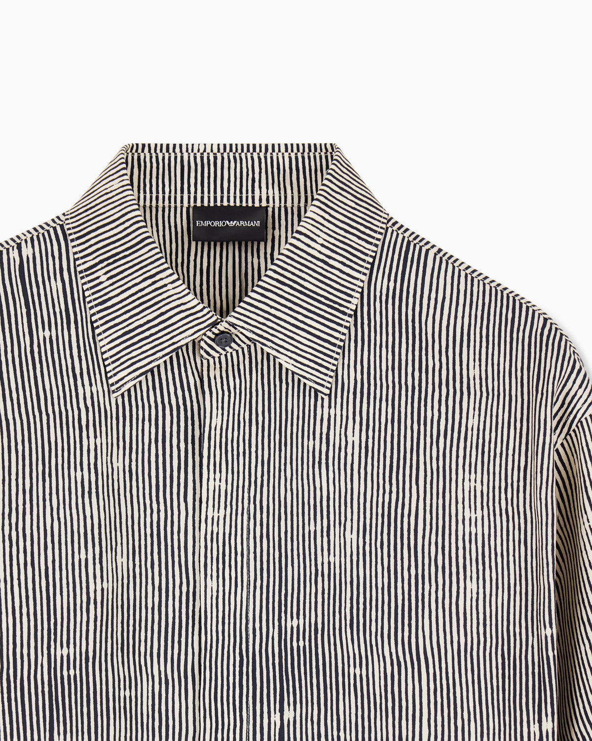 Comfort-fit all-over print Lyocell-blend shirt
