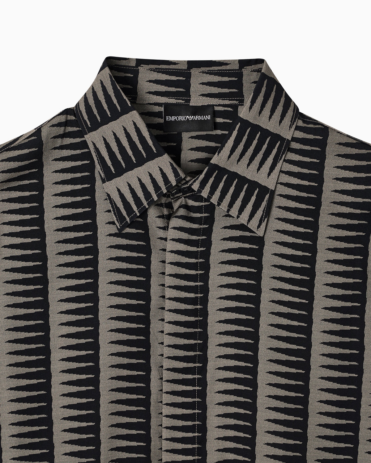 Comfort-fit all-over print Lyocell-blend shirt