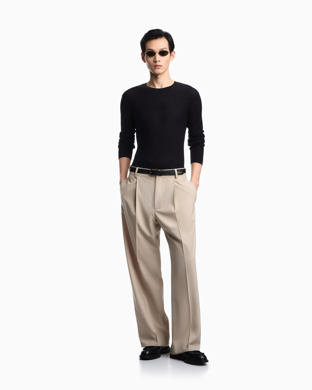 Lyocell-blend jumper in a tuck stitch