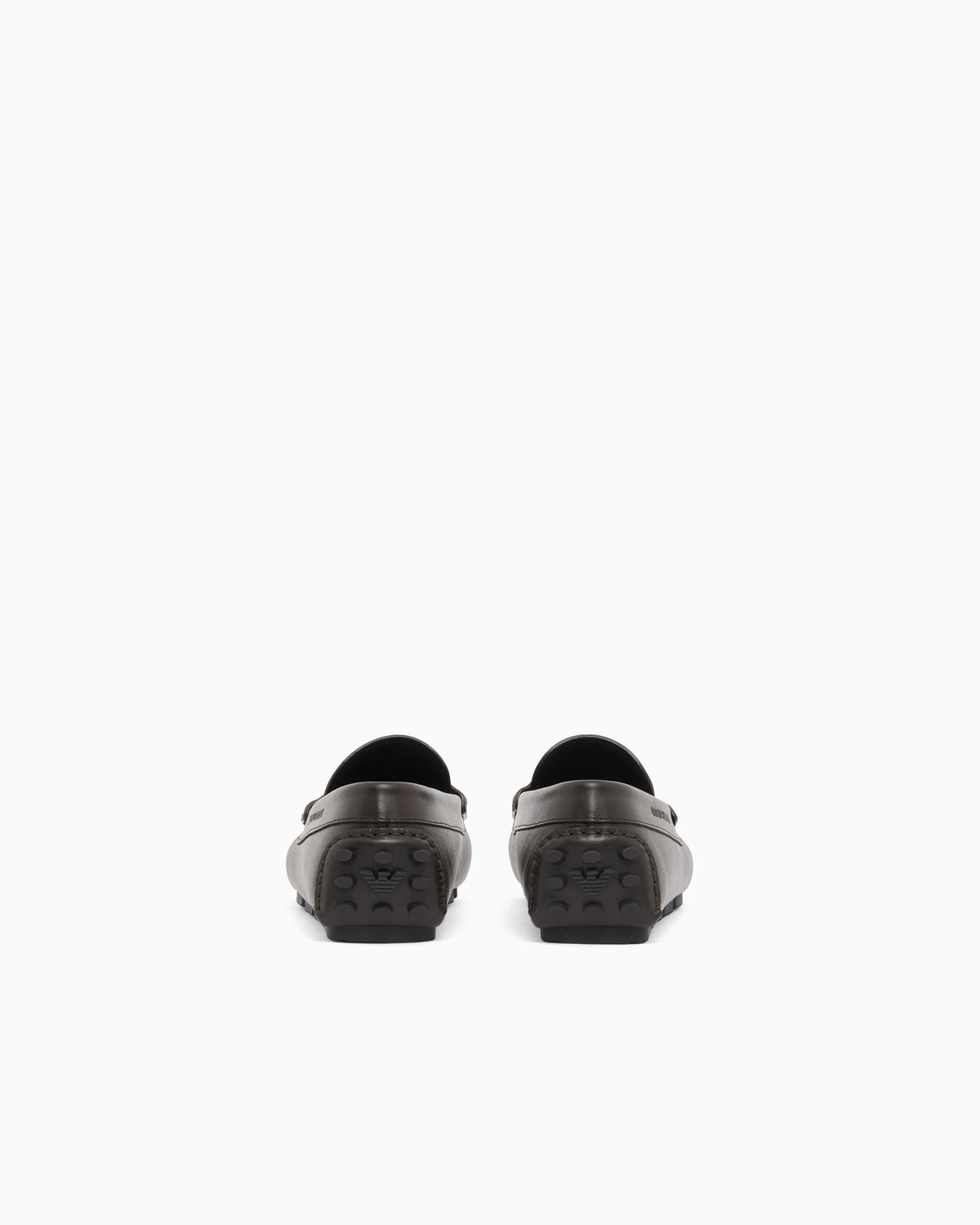 Saffiano leather driving loafers