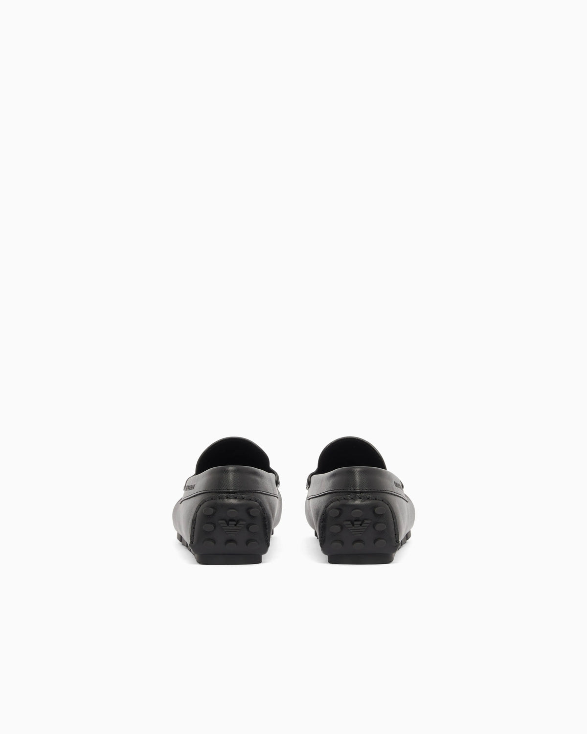 Saffiano leather driving loafers