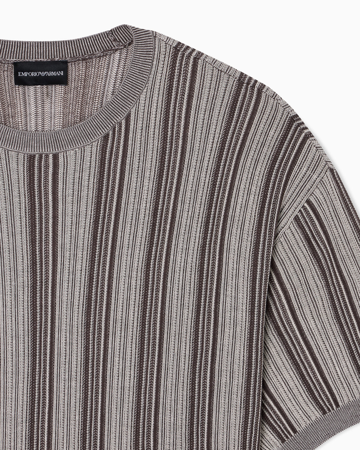 Ribbed Lyocell-blend jumper with jacquard pattern