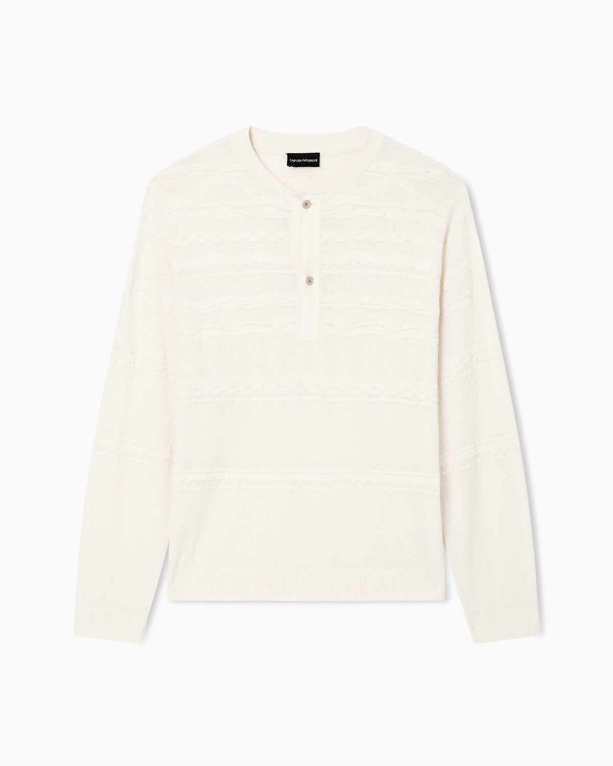 Lyocell-blend, Henley neckline jumper