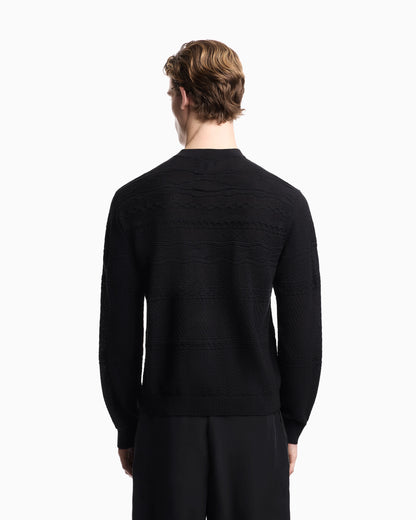 Lyocell-blend, Henley neckline jumper