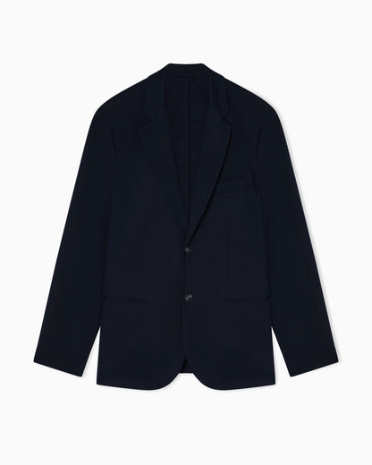 Nylon single-breasted jacket