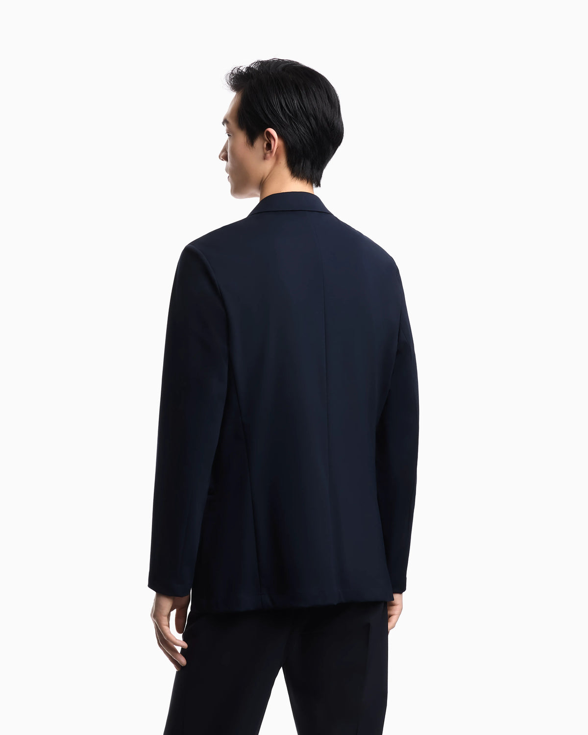 Nylon single-breasted jacket