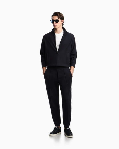 Full zip sweatshirt in jacquard jersey Essential
