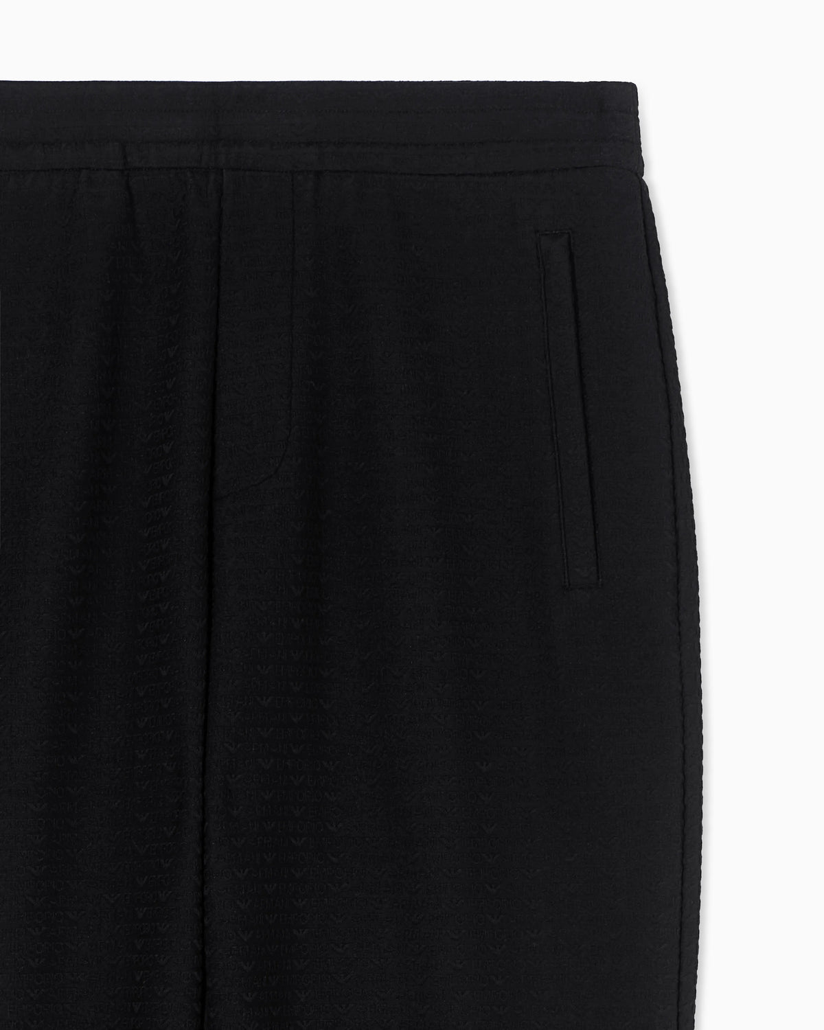 Lyocell-blend interlock-jersey joggers with jacquard lettering