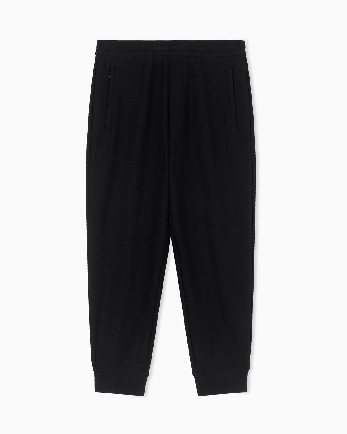 Lyocell-blend interlock-jersey joggers with jacquard lettering