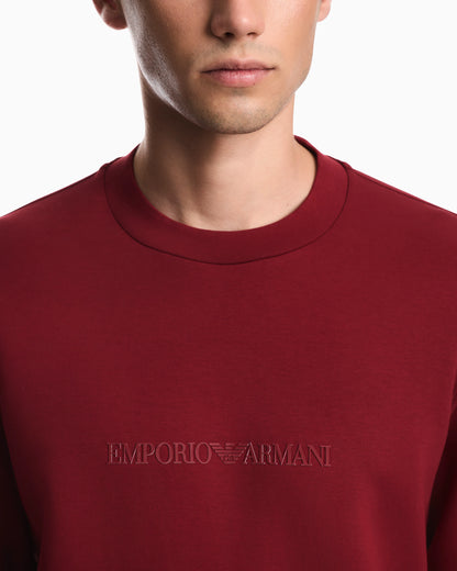 Sweatshirt Essential in cotton double jersey
